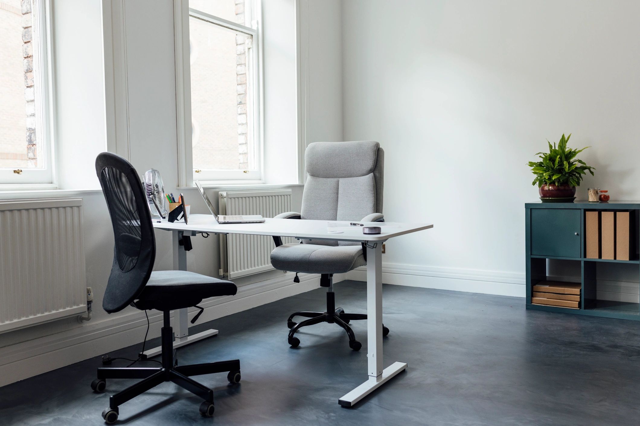 Quiet therapy office interior
